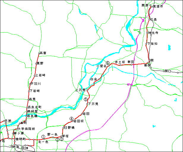 名鉄美濃町線・揖斐線・谷汲線