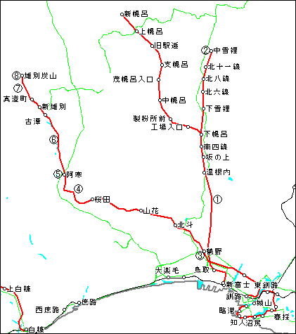 鶴居村営軌道・別海村営軌道等