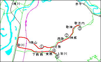 歌志内線・上砂川支線